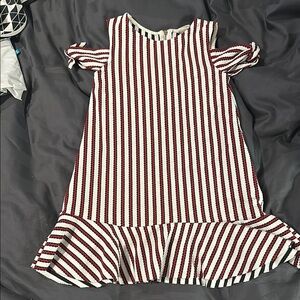 Zara Striped Red and White Kids Dress